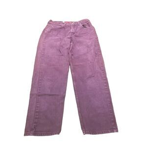 Levi's Silvertab Jeans Junior 9 M Purple 1997 Vintage Loose Denim USA (30x30.5)